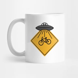 Bicycle Alien Abduction Mug